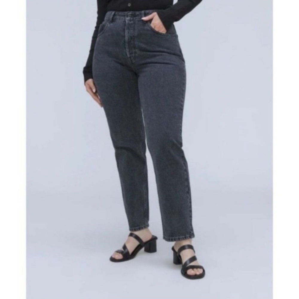 NWT Everlane The Curvy 90's Cheeky straight Jean washed black size: 29 regular - Picture 13 of 14